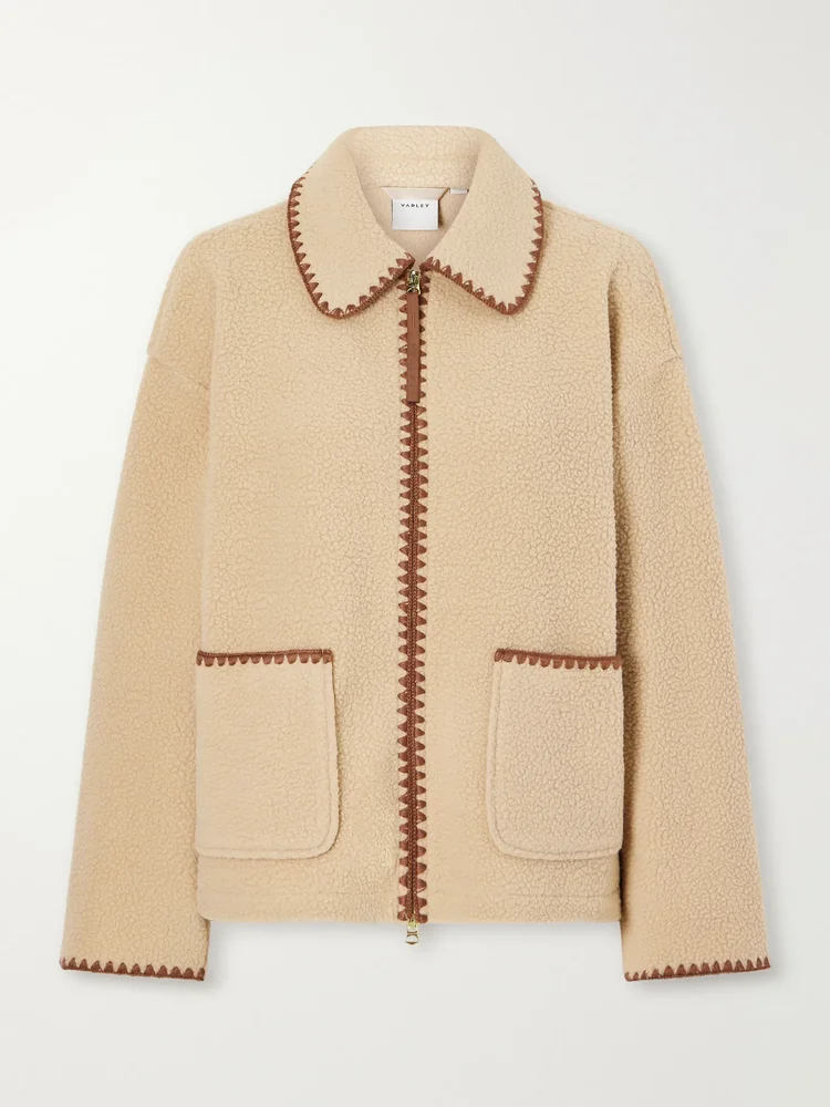 Ruiko embroidered recycled-fleece jacket