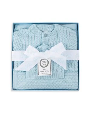 Little MeCable Sweater, Hat & Blanket Gift Box - Baby