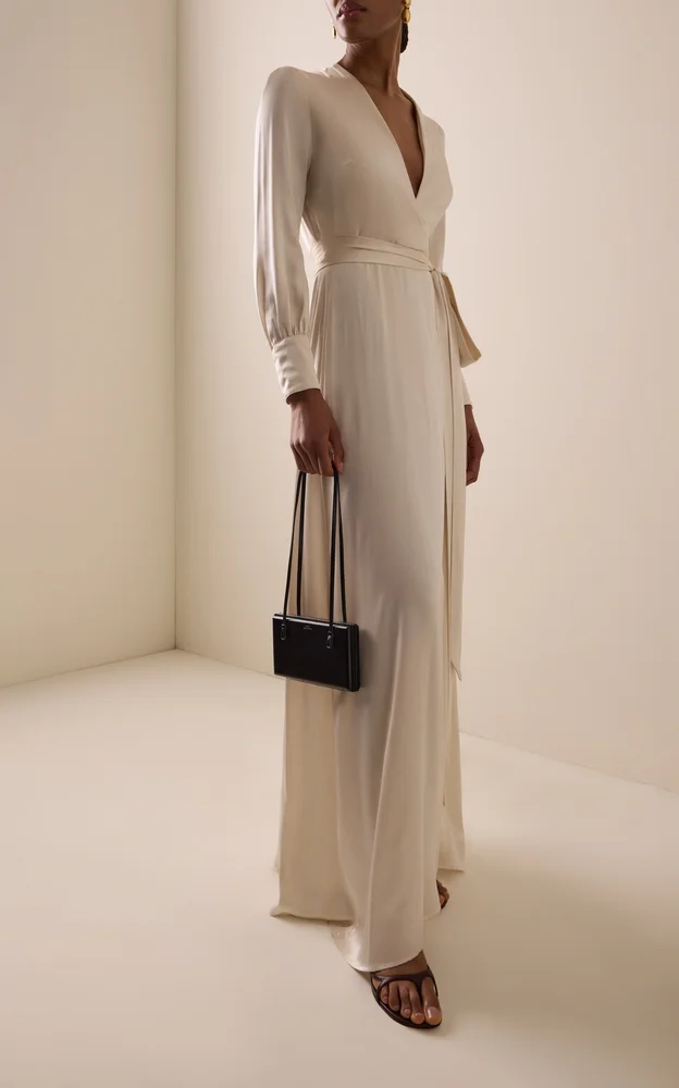 Exclusive Adelaide Silk Charmeuse Maxi Dress