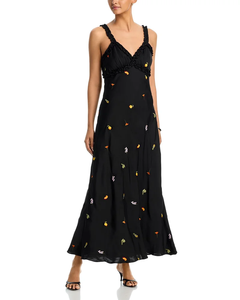 Embroidered Maxi Dress
