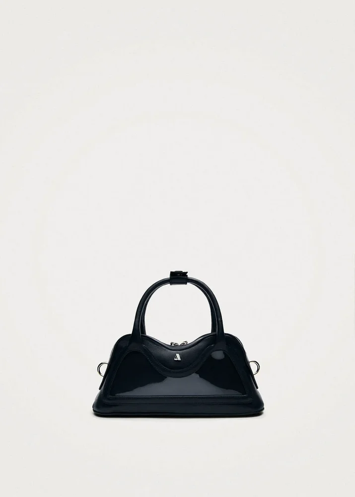 Hilma Mini Vinyl Black Leather Bag