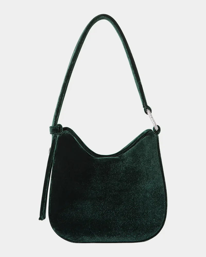 Anna Mini Velvet Hobo Bag