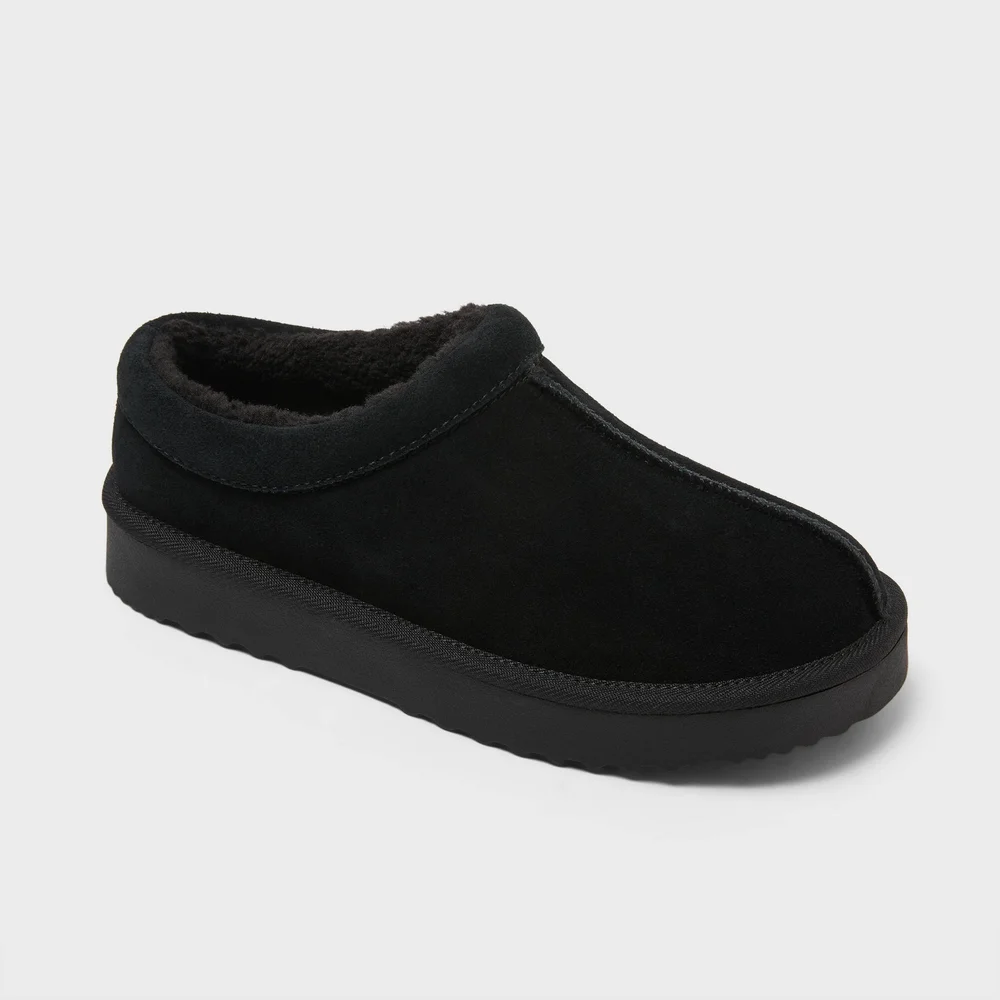 Kaya Genuine Suede Clog Slippers