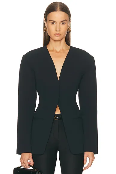 Unne Polished Crepe Blazer