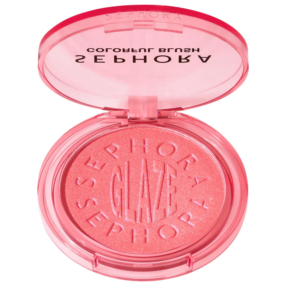 Colorful Blush and Highlighter Glaze in 01 Pink Sunset