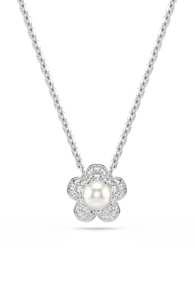 x Ariana Grande Angelic Crystal Faux Pearl Necklace