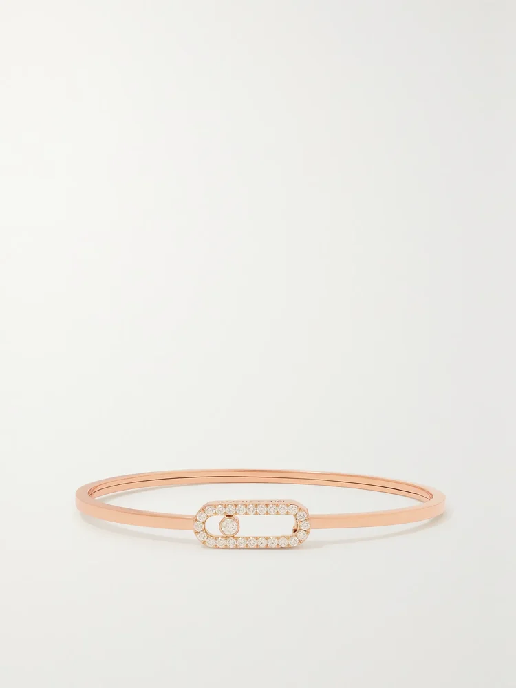 Move Uno 18-karat rose gold diamond bangle