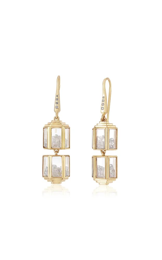 18k Yellow Gold Torre Earrings
