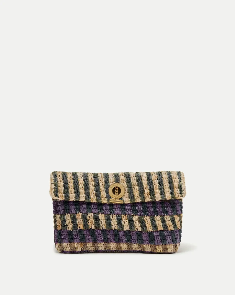 Raffia Anchor Clutch