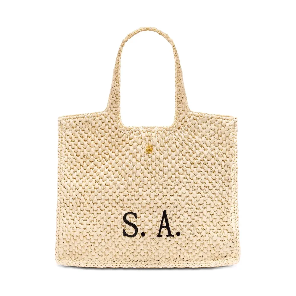 Abbott Lyon Personalised Raffia Bag - Test