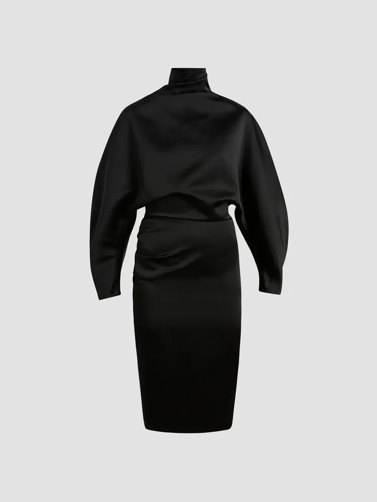 Harlin Turtleneck Knee-Length Dress
