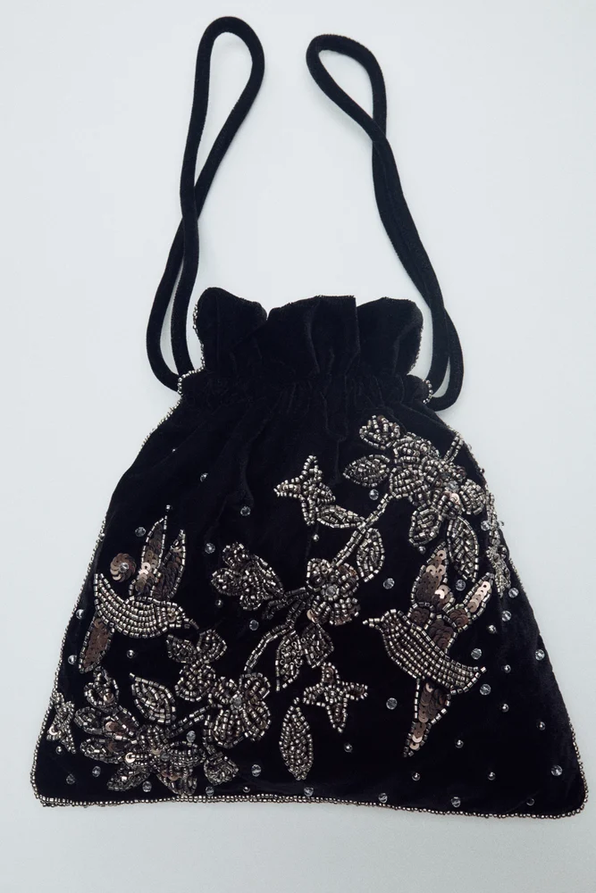 Embroidered Mini Bag