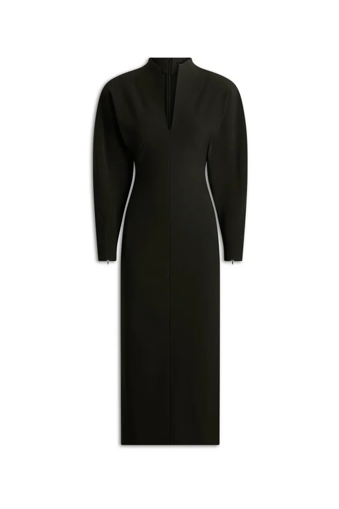 Milano Cocoon Dress, Dark Army