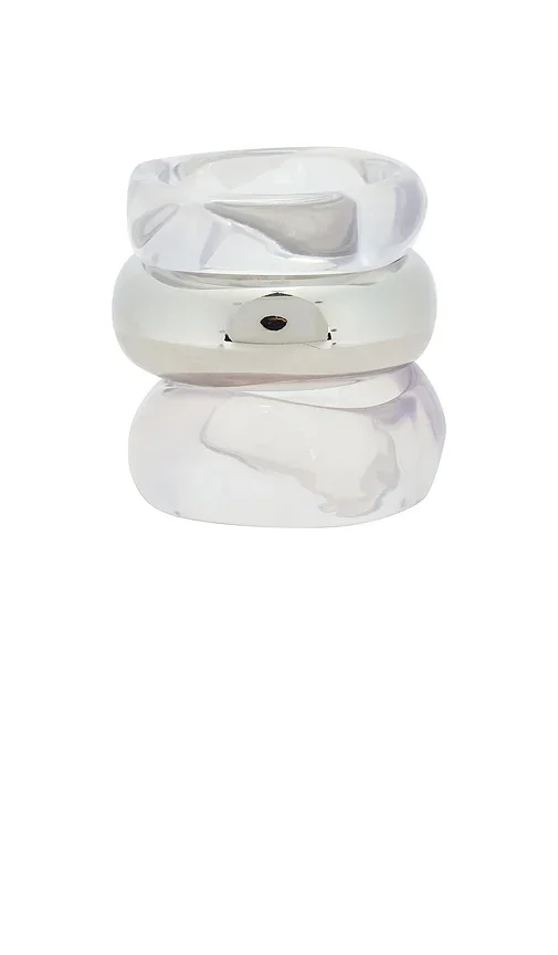 Liquid Resin Bangles Set Of 3 Epifene