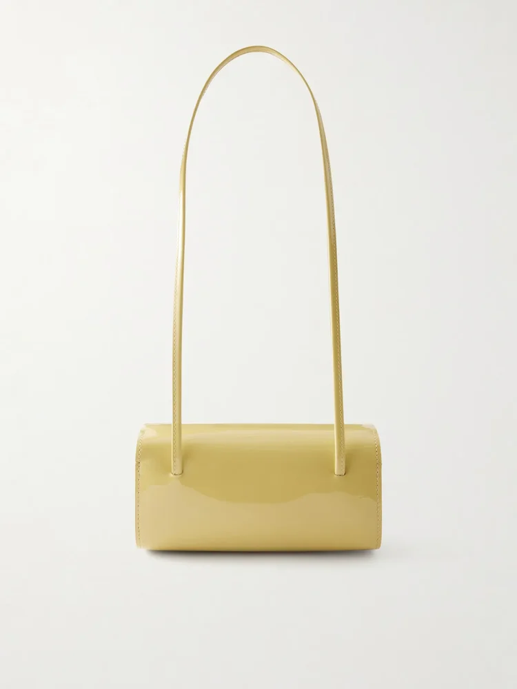 Mie patent leather shoulder bag