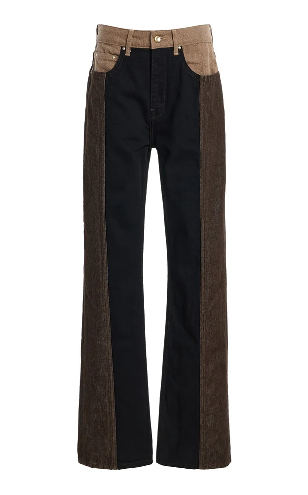 Jane Rigid Mid-Rise Straight-Leg Jeans