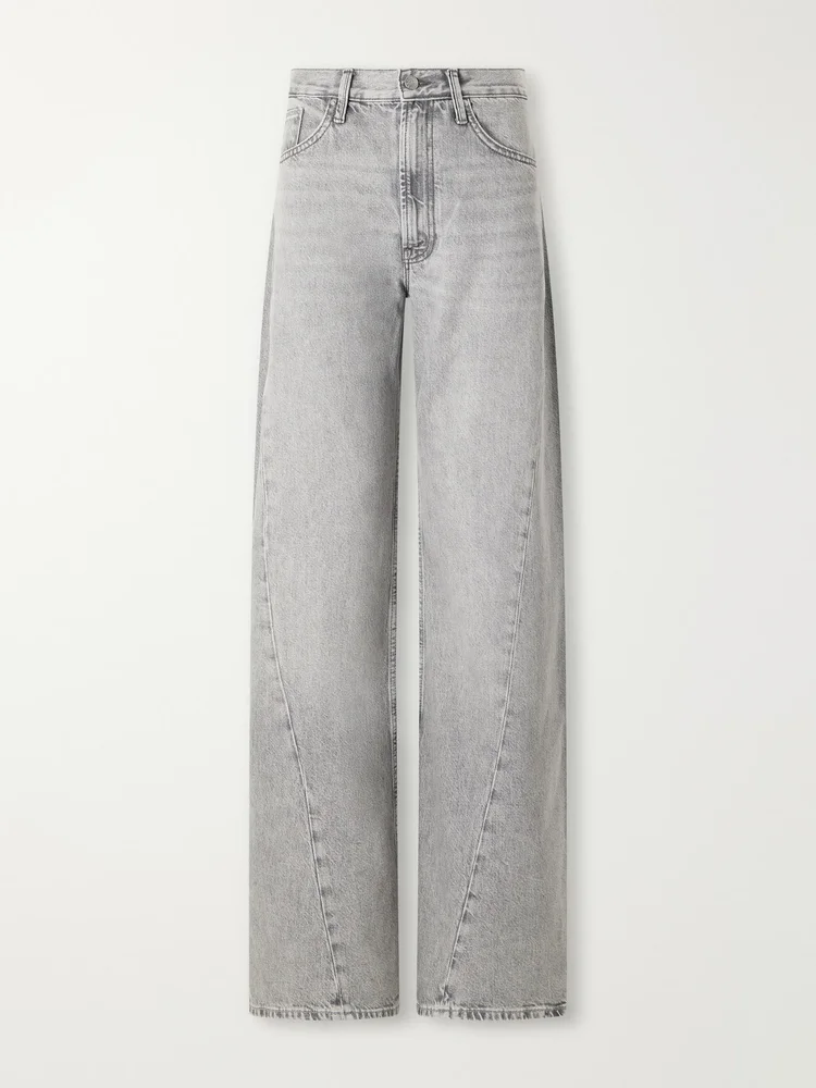 SNACKS! The Lemon Twist Sneak high-rise wide-leg jeans