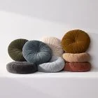 Classic Cotton Velvet Tufted Round Pillow
