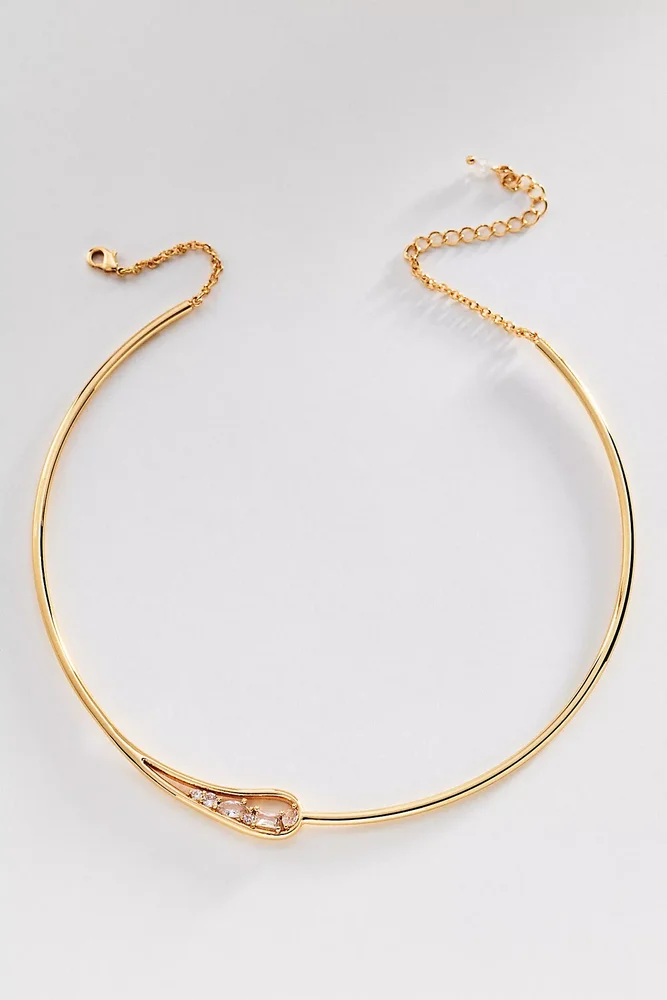 Encrusted Loop Collar Necklace