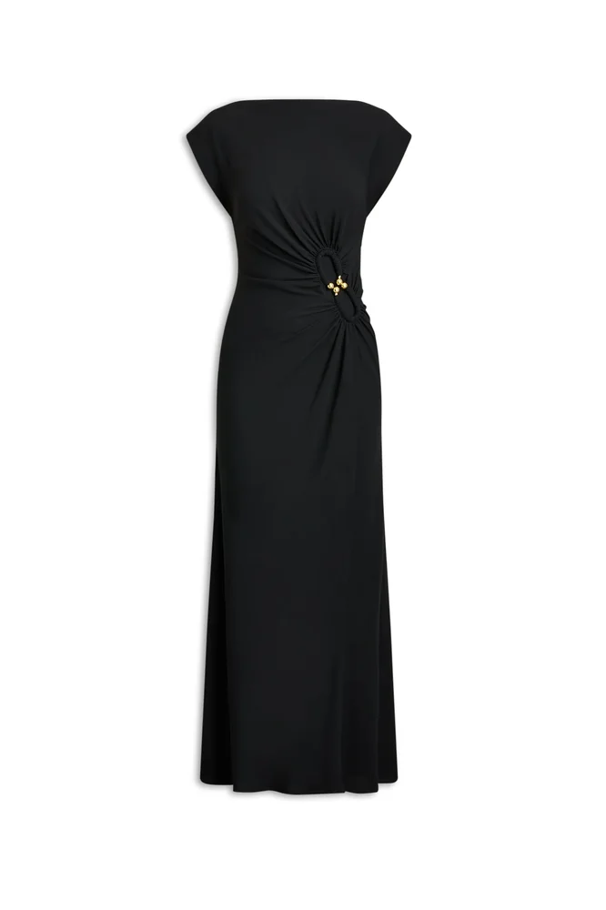 Turban Ring Dress, Black