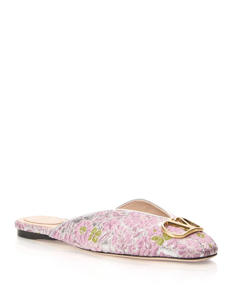 Fatale Floral Brocade Mules