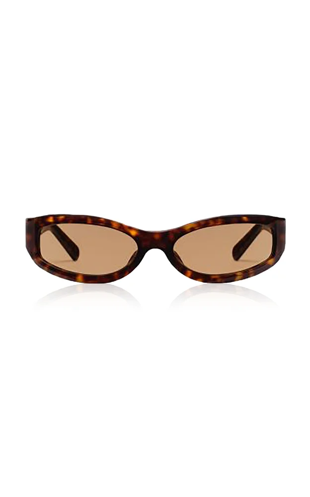 Tortoise Brown Slim Sunglasses