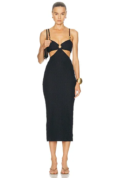 Frida Mesh Midi Dress