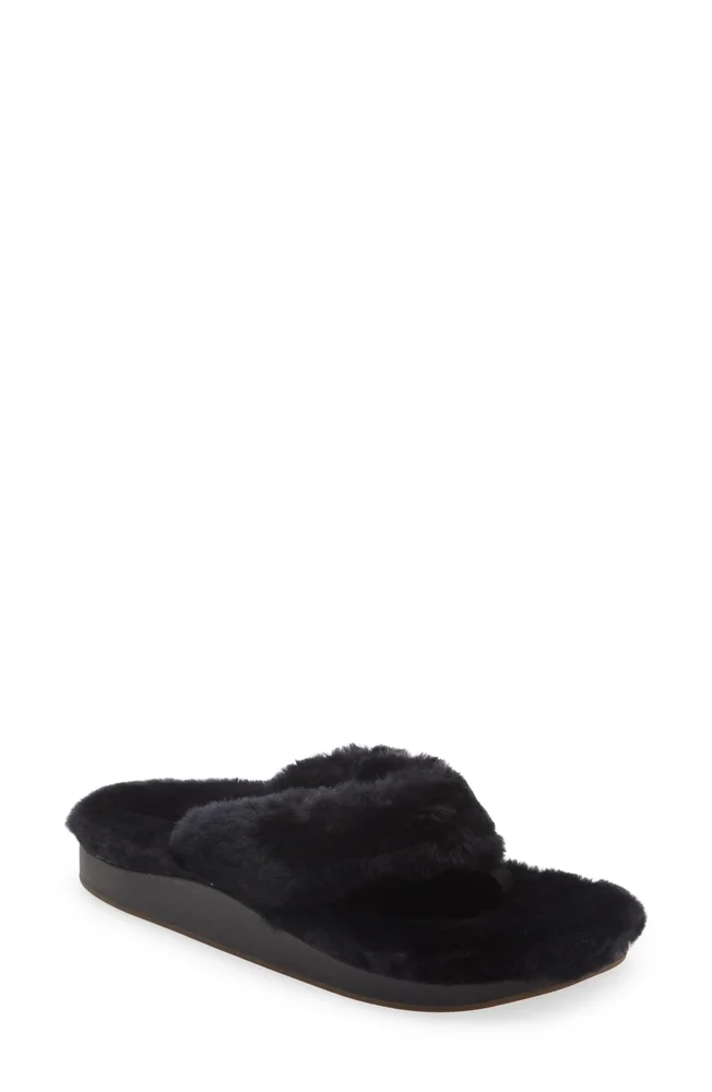 Kipea Heu Genuine Shearling Slide Sandal
