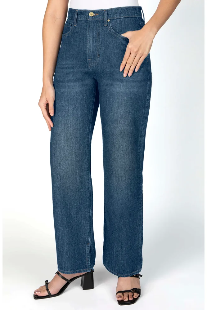The Maddy Petite Relaxed Straight Leg Jean / Sapphire