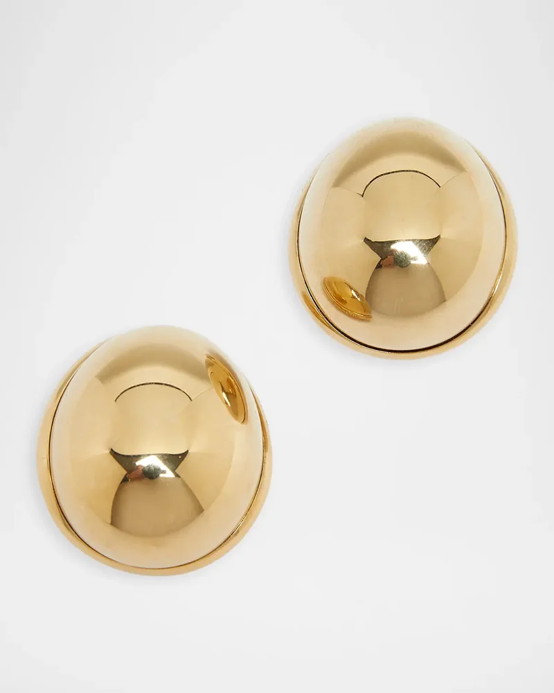 Small Sculpted Dome Earrings