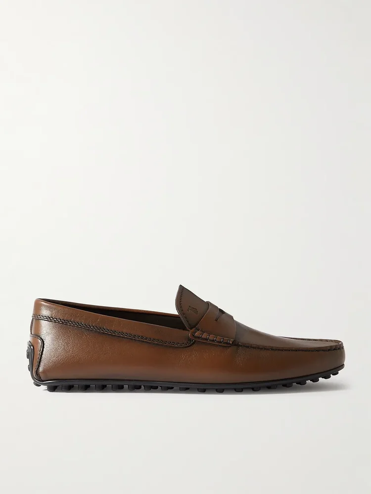 City Gommino Leather Penny Loafers