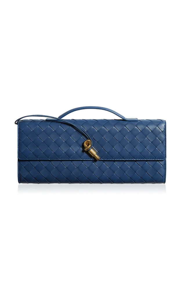Andiamo Intrecciato Leather Clutch