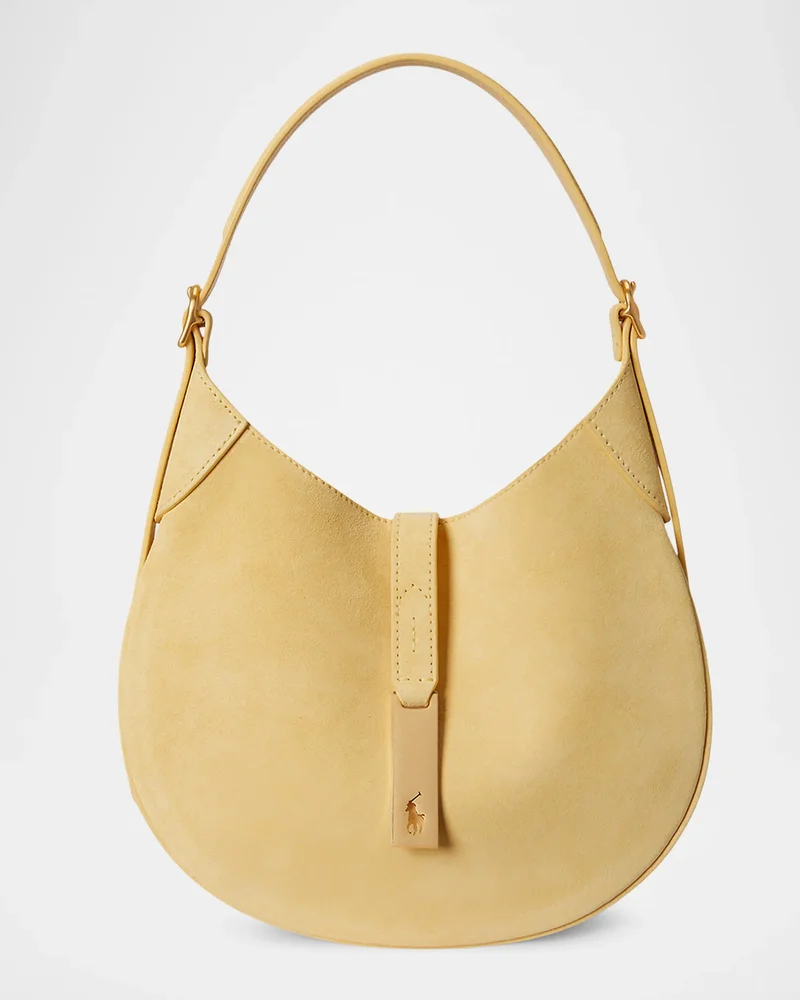 Polo ID Suede Small Shoulder Bag