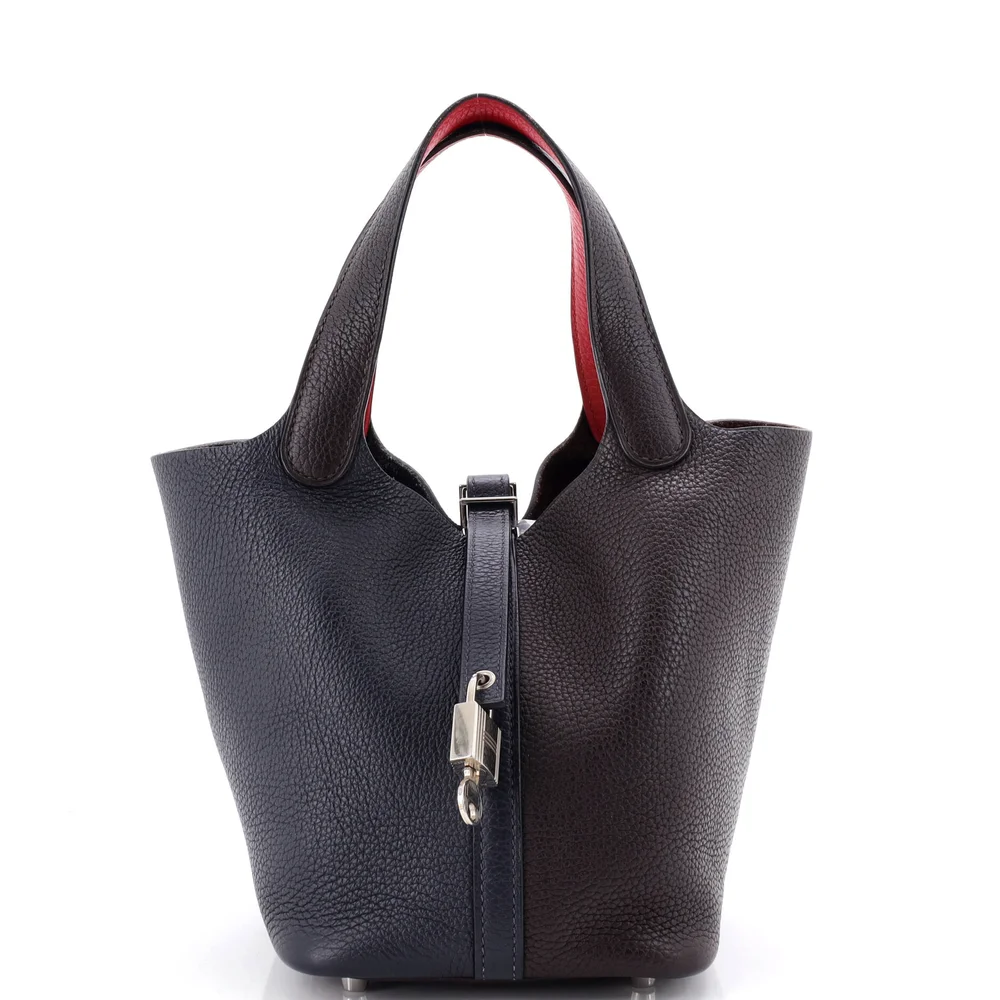 Pre-Owned Picotin Lock Bag Tricolor Clemence PM