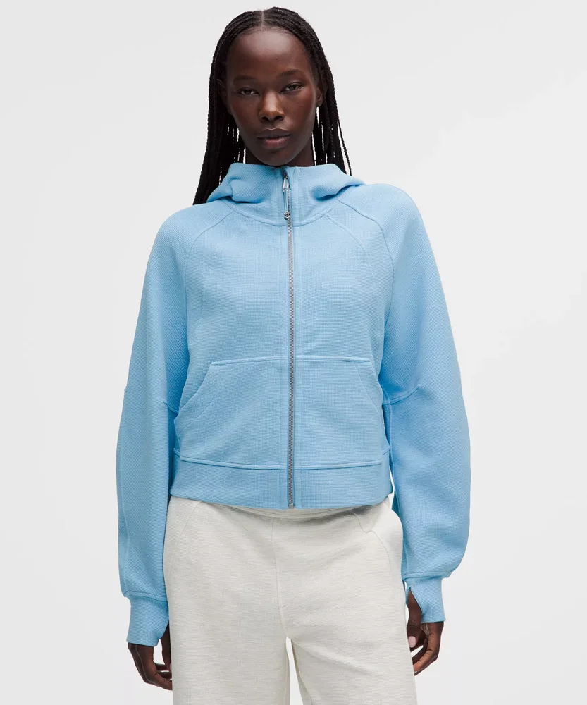 Scuba Oversized Full-Zip Hoodie Waffle