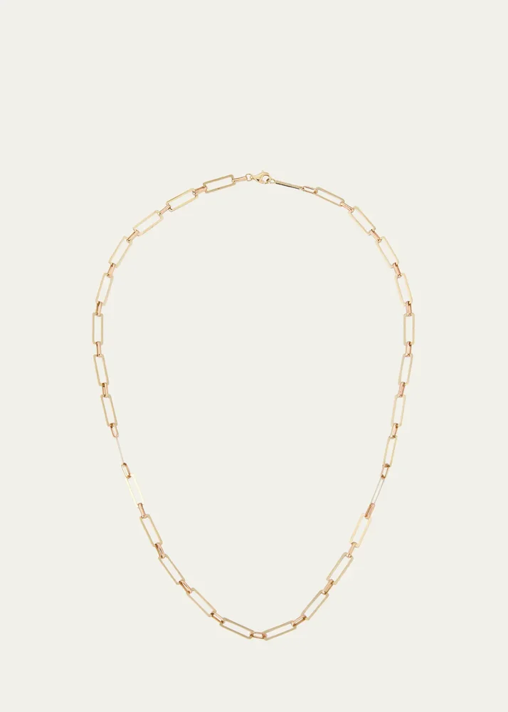 14K Paperclip Chain Necklace