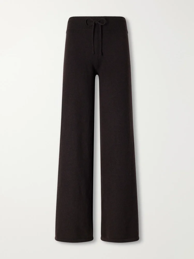 Sofi cashmere wide-leg pants