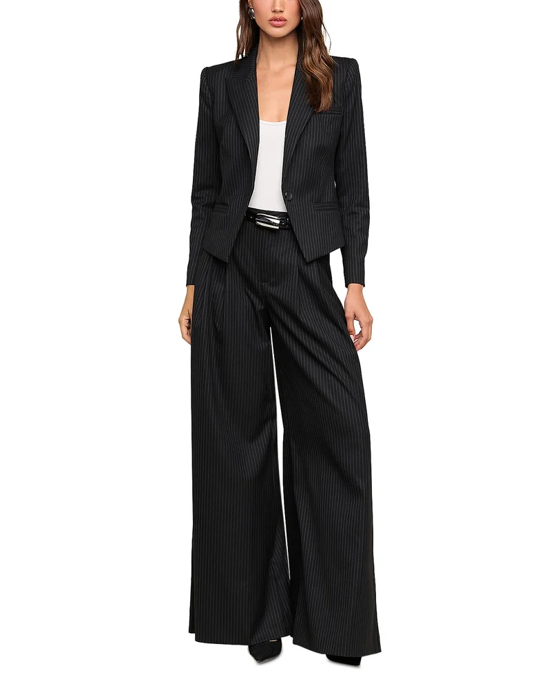 Misa Cropped Single Breasted Blazer & Chelsy Wide Leg Pants