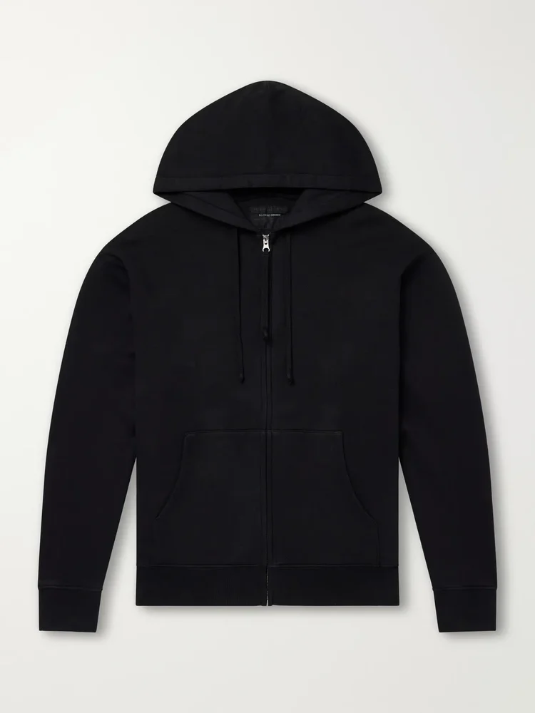 Brian Cotton-Jersey Zip-Up Hoodie