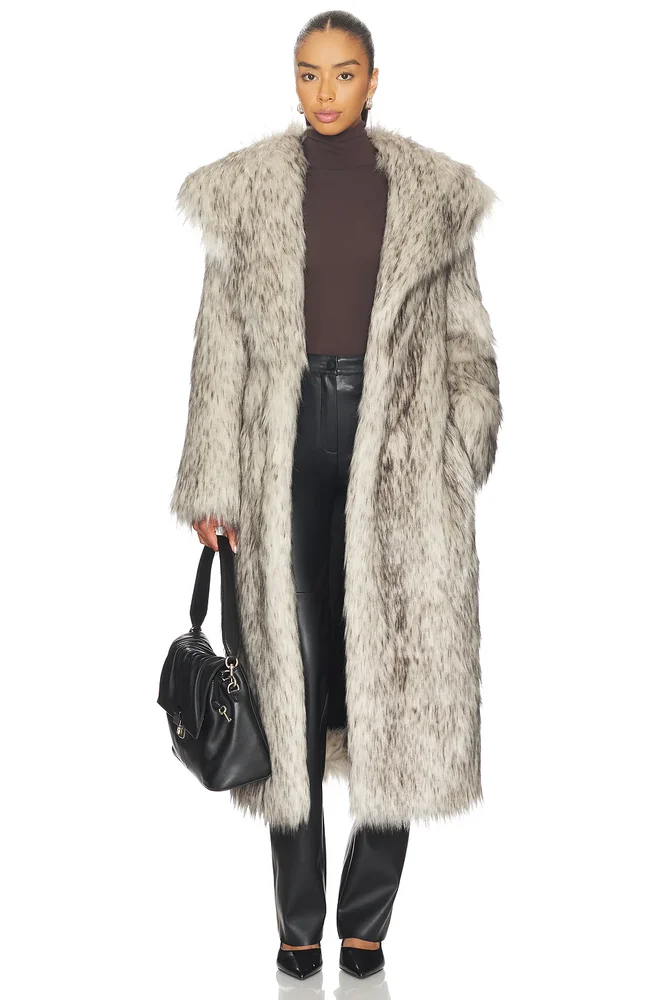 Winter Maxi Faux Fur Coat