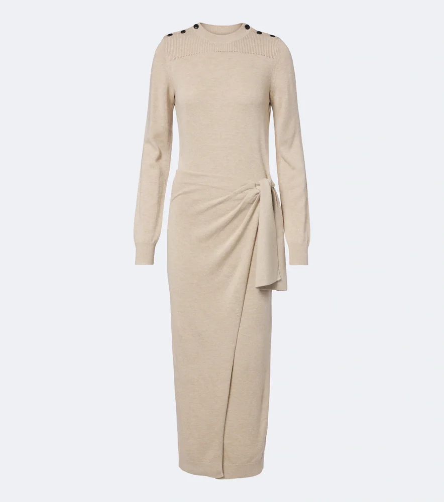 Jozira draped sweater dress