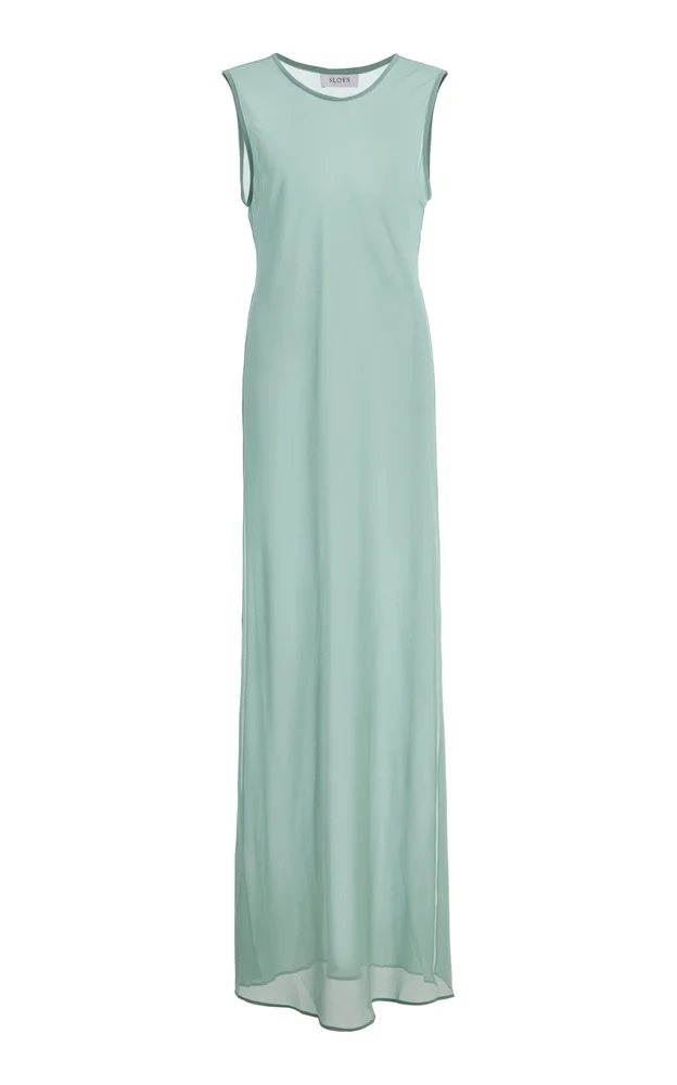 Exclusive Georgette Sleeveless Maxi Dress