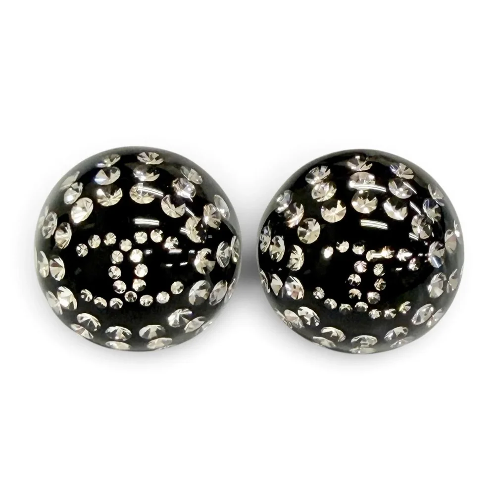 Pre-Owned CC Logo Stud Earrings Metal