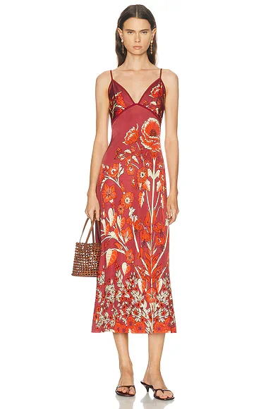 Sendero De Astromelias Ankle Dress