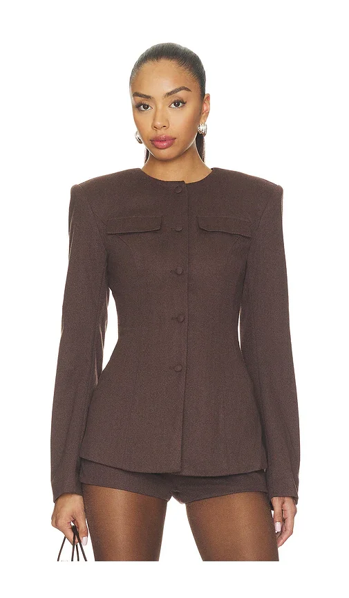 Trina Collarless Blazer