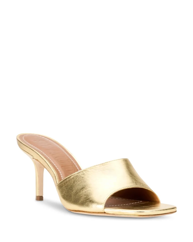 Bea Metallic Leather Mules