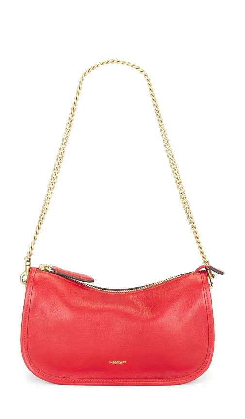 Natural Grain Leather Waverly Shoulder Bag