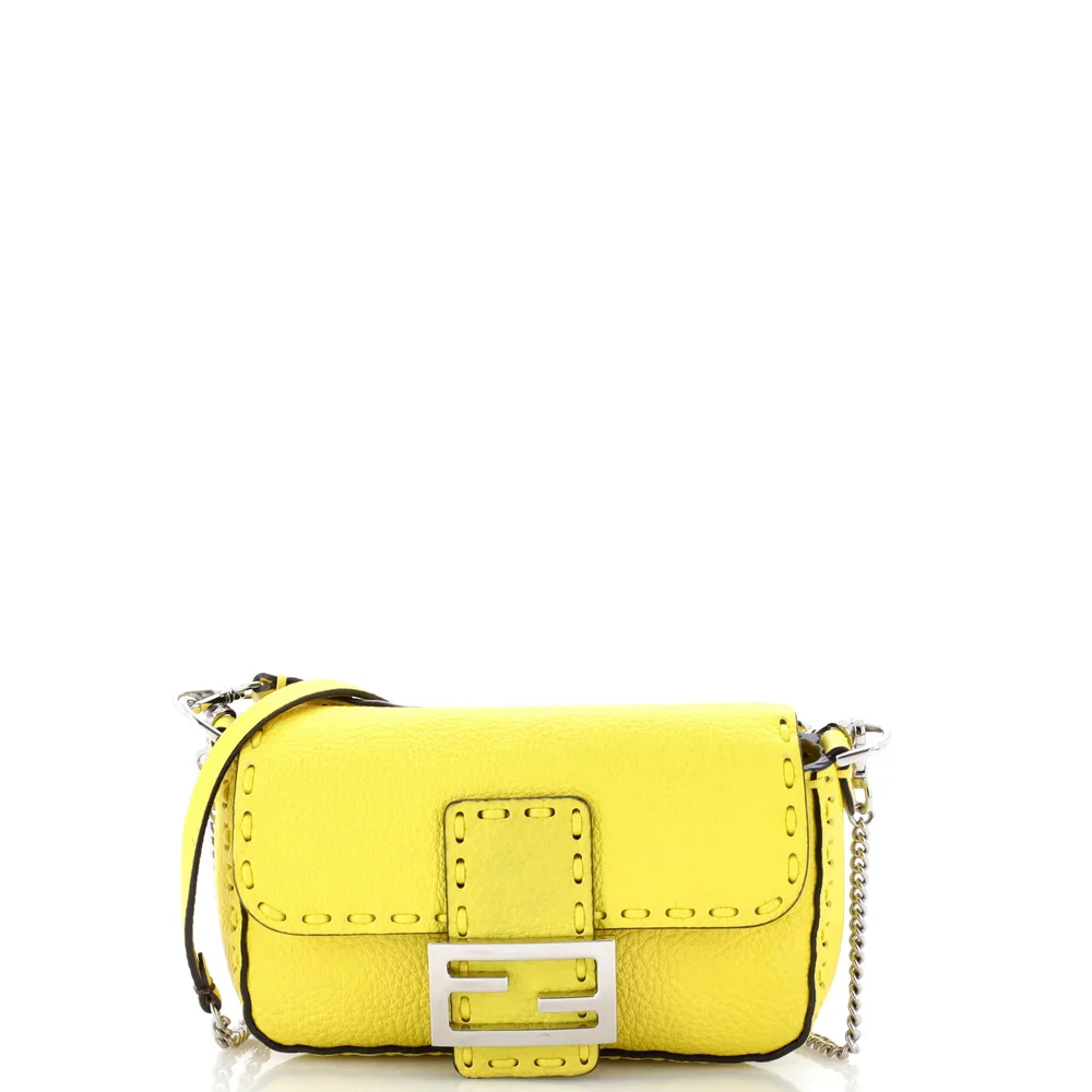 Pre-Owned Selleria Leather Mini Baguette
