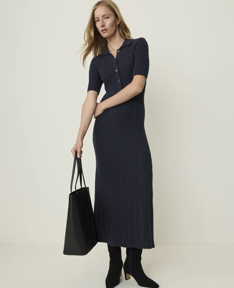 Weekend Cable Polo Midi Dress