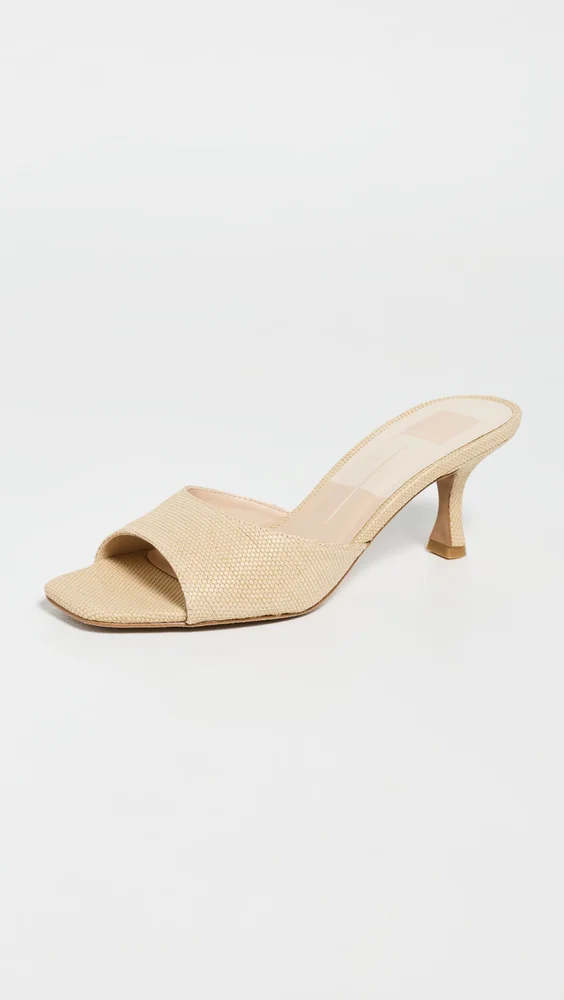 Glynda Raffia Mules